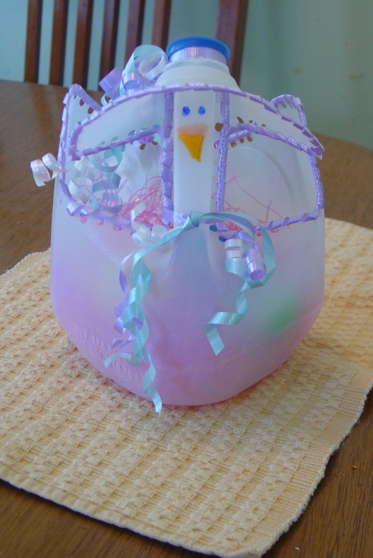 milk jug easter basket