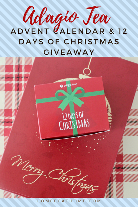 Adagio Teas Advent Calendar and 12 Days of Christmas Giveaway Ends 11/29/20