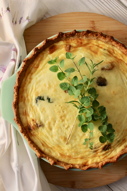 Bacon, Mushroom, and Spinach Quiche - HomeEc@Home